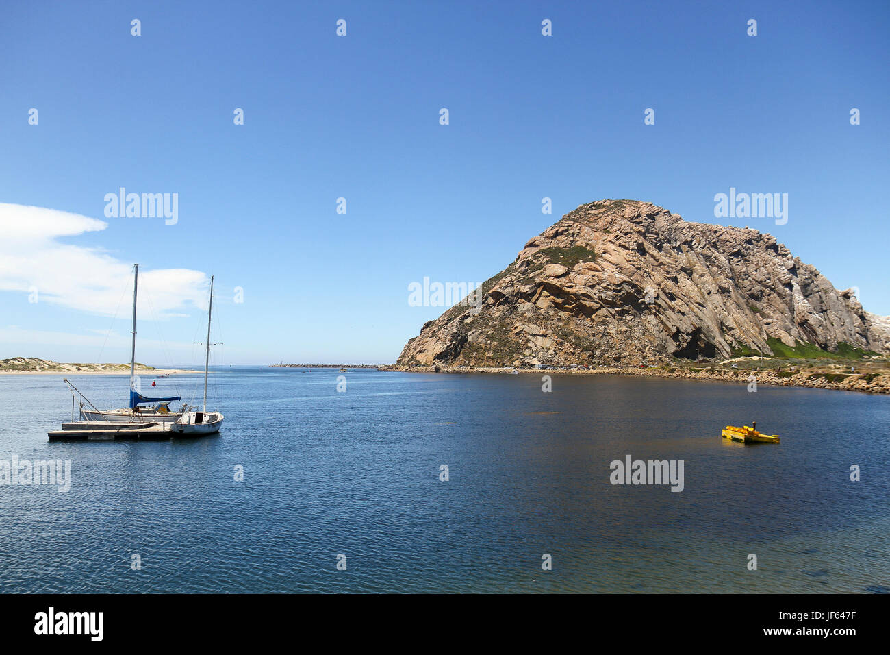 Morro Rock, Morro Bay, San Luis Obispo, Kalifornien, USA, Nordamerika Stockfoto