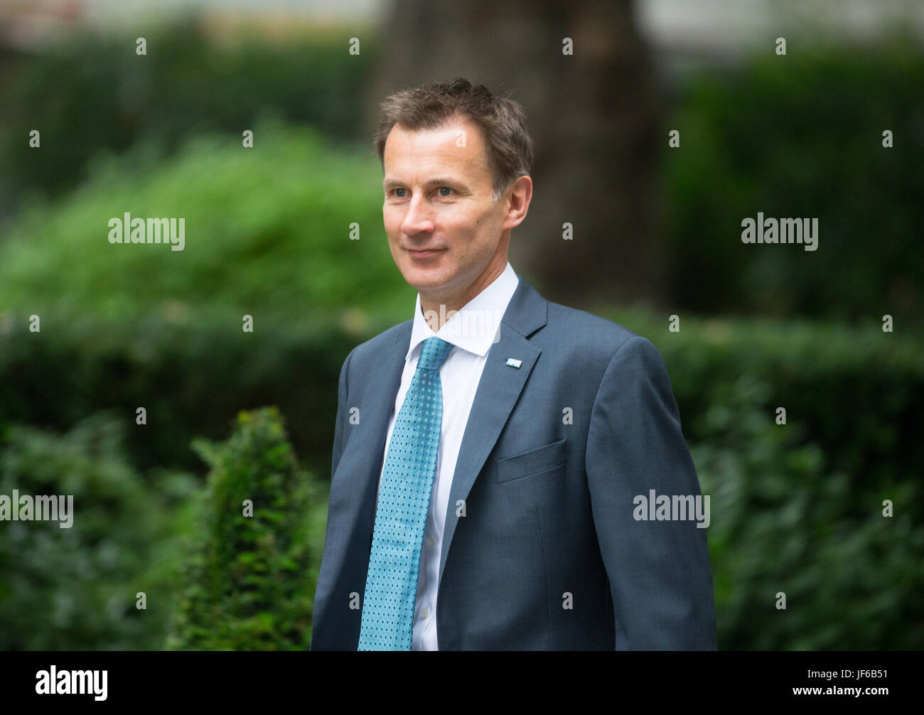 Gesundheitsminister, Jeremy Hunt, kommt in der Downing Street für eine Kabinettssitzung Stockfoto