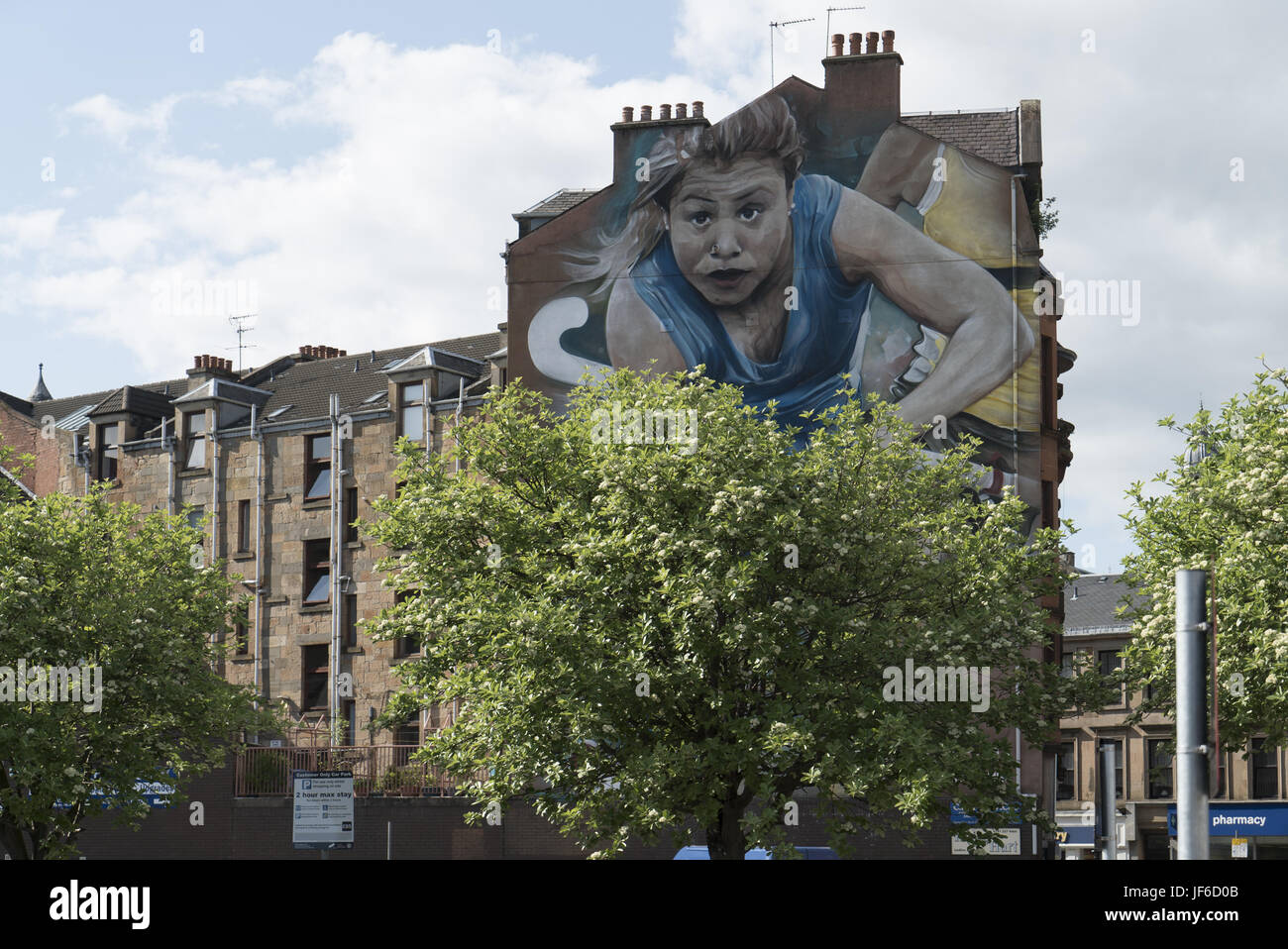 Glasgow Wandmalereien Stockfoto