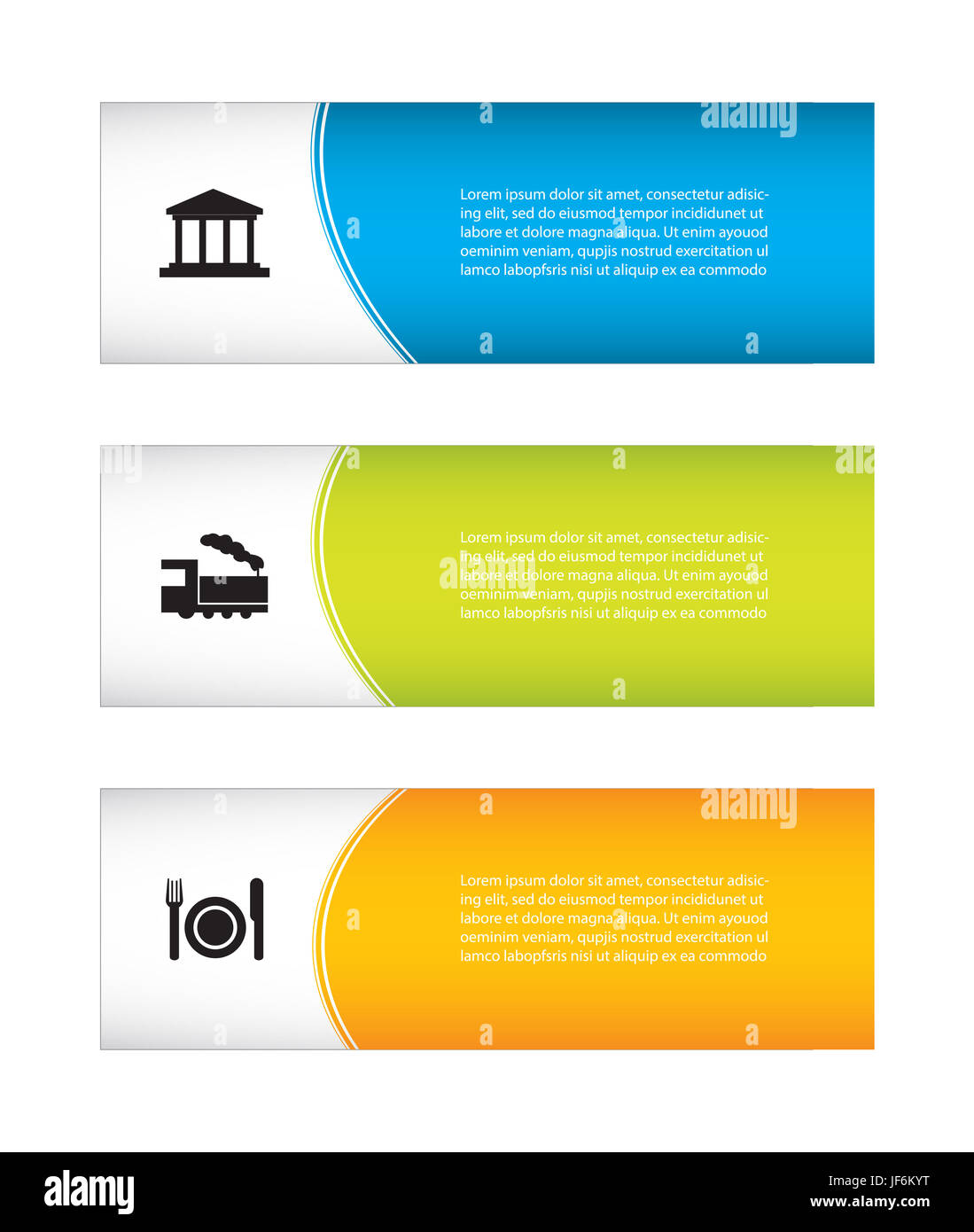 besonderen Urlaub Banner, touristische Flyer design Stockfoto