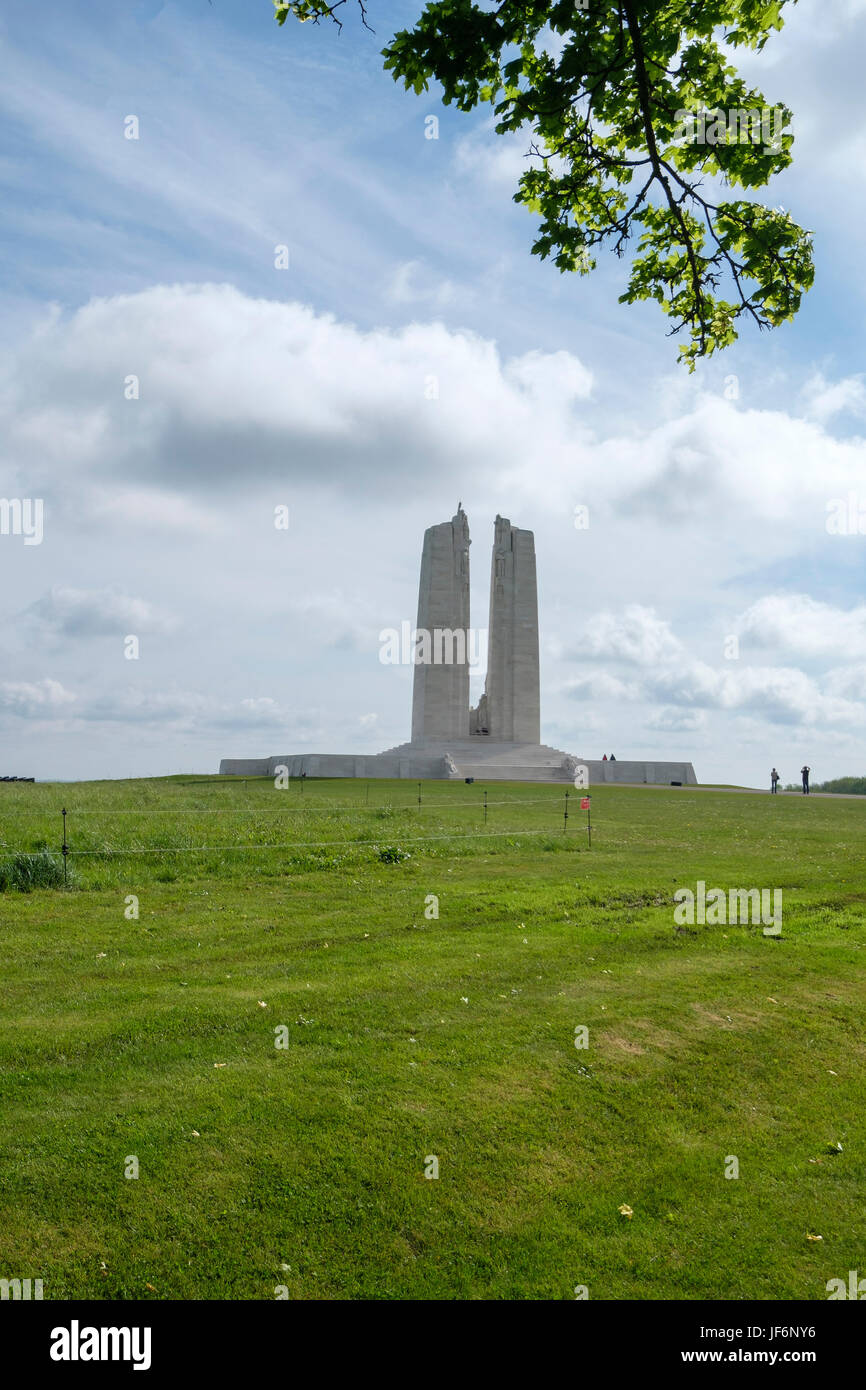 Die kanadischen National Vimy Memorial, Frankreich Stockfoto