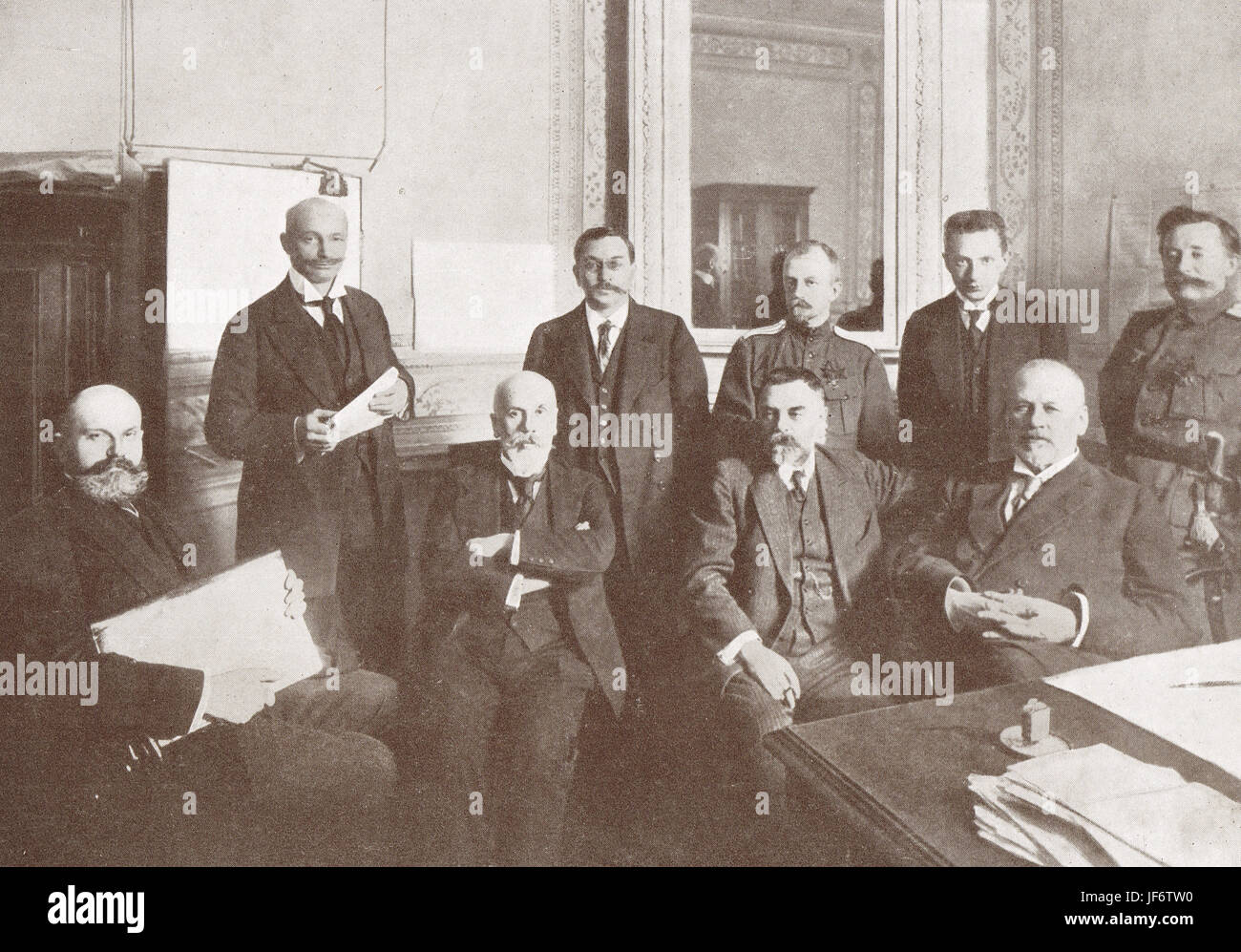 Staats-und Regierungschefs russische Februarrevolution 1917 Stockfoto