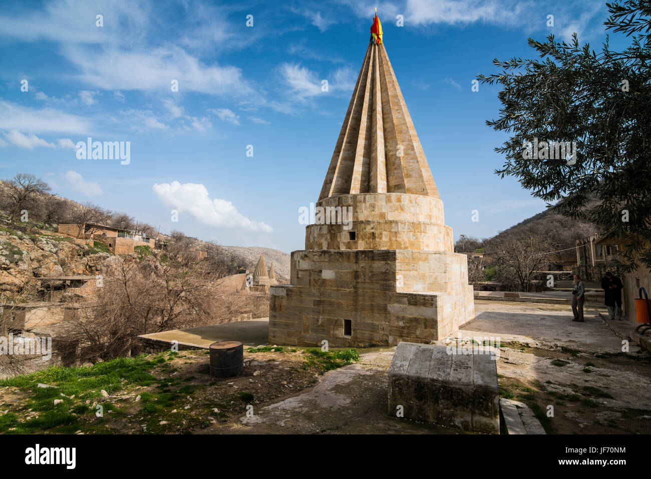 Monotheistisch Hauptstadt Der Kurdischen Sekte Der Jesiden Im Irak Kurdistan Stockfotografie Alamy