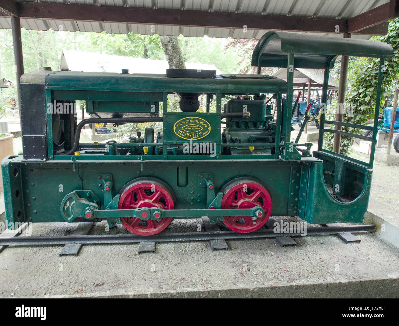 Locotracteur Systeme Decauville, Musée Maurice Dufresne Foto 2 Stockfoto