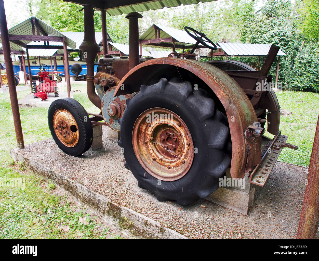 Tracteur, Musée Maurice Dufresne Foto 2 Stockfoto