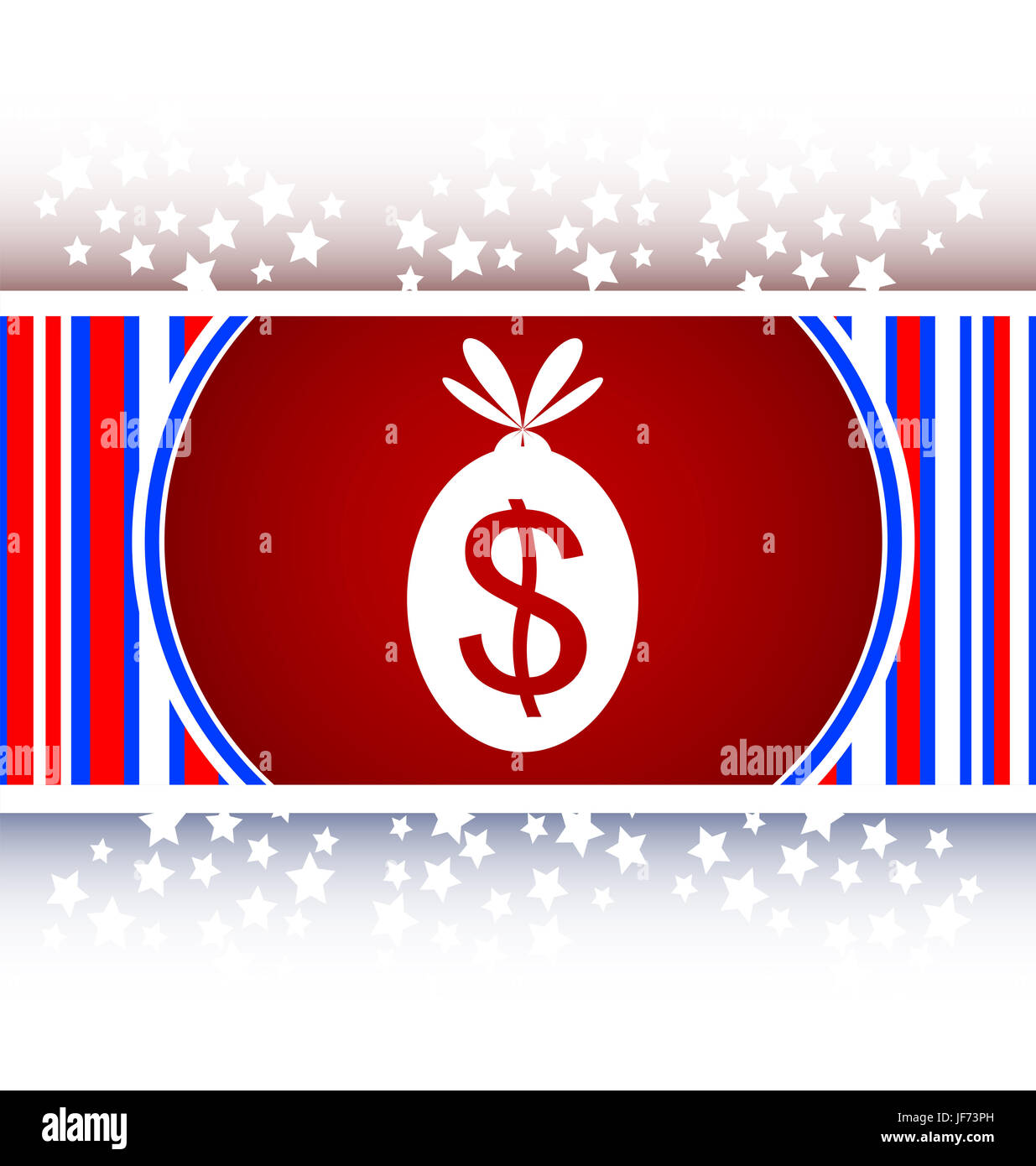 Symbol-Taste-Geld-sack Stockfoto