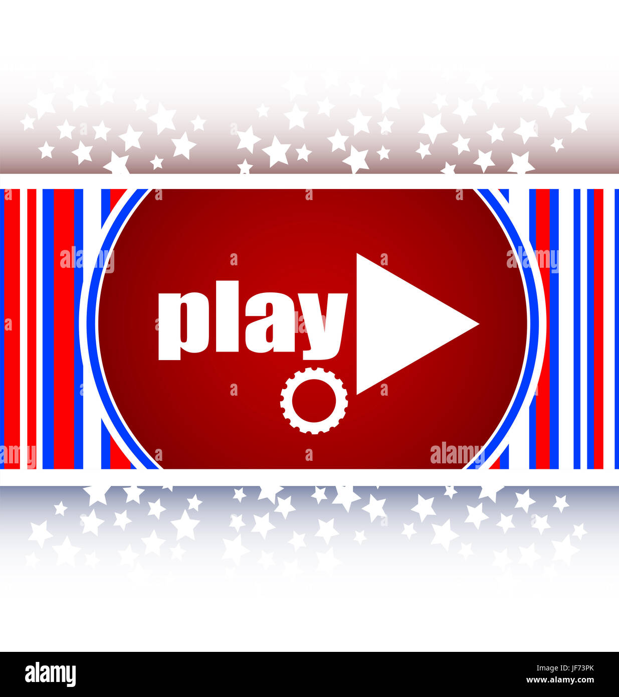 Schaltfläche "Video abspielen" (Symbol) Stockfoto