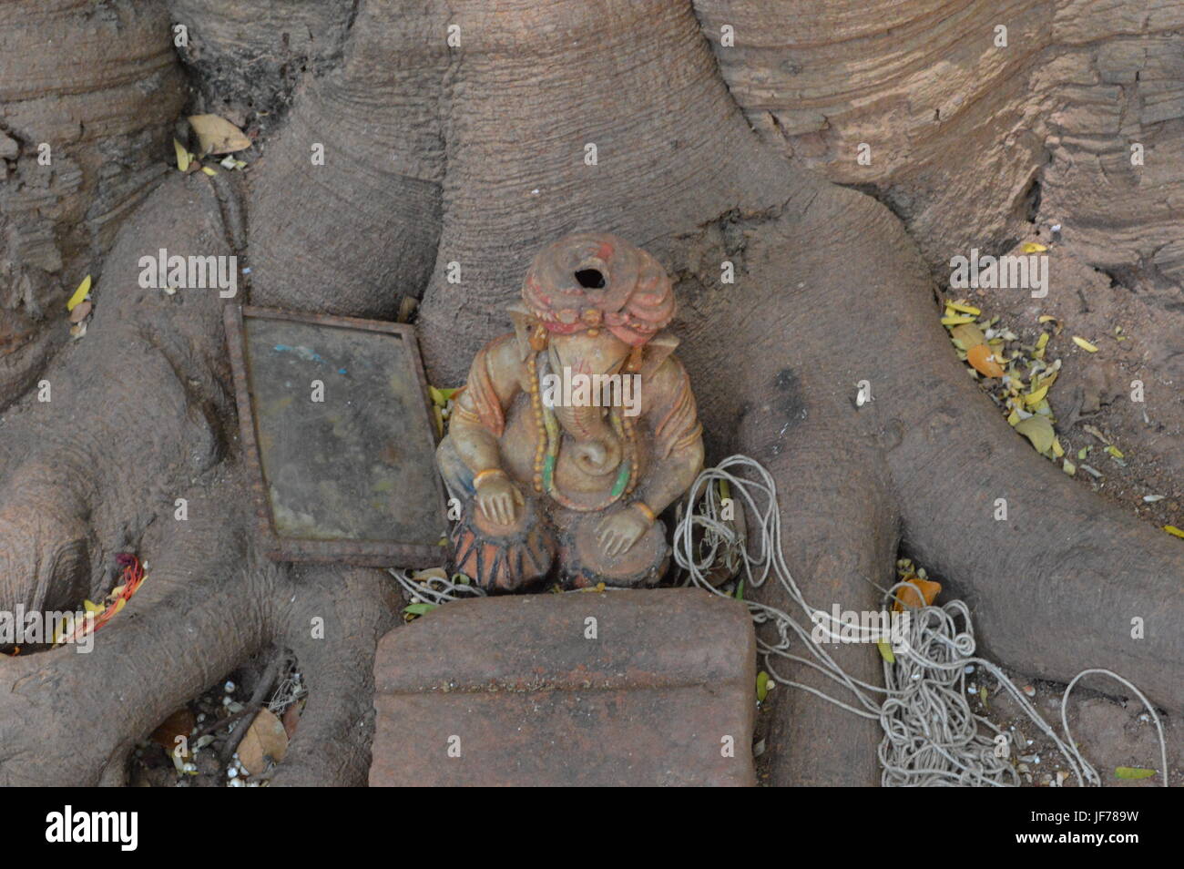 Mini-Ganesh-Statue bei Lal Bagh Stockfoto