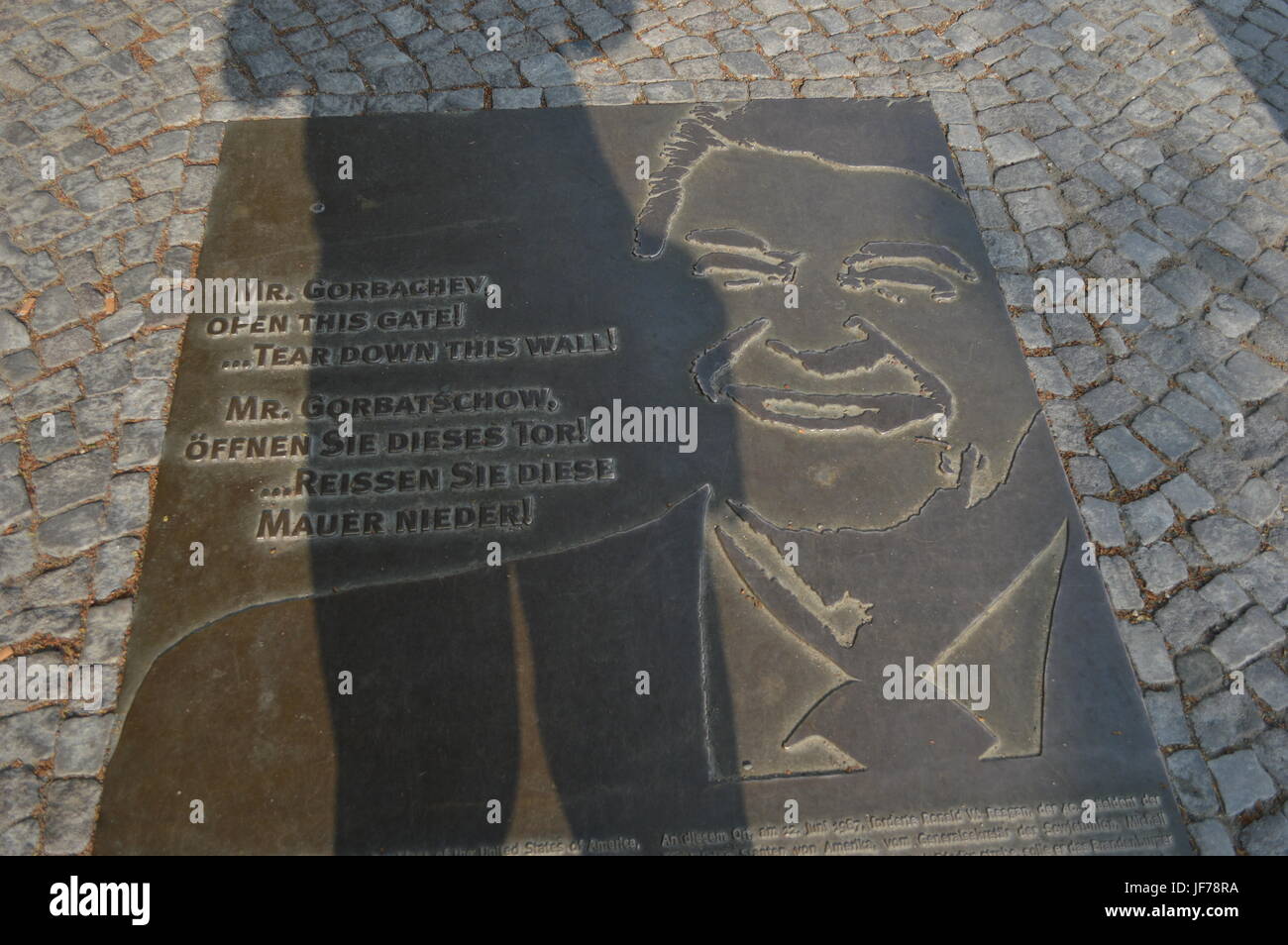 Reißen Sie Herr Gorbachev, diese Mauer!!! Stockfoto