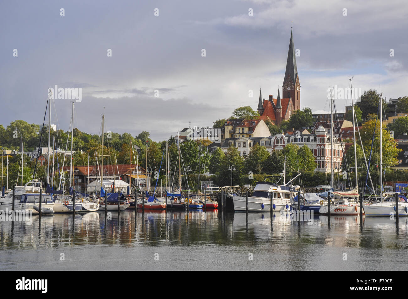Hafen von Flensburg, Deutschland Stockfoto