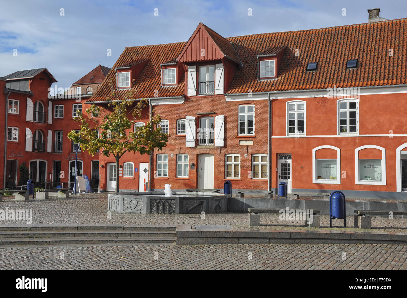 Red-Brick Gebäude in Aabenra, Dänemark Stockfoto