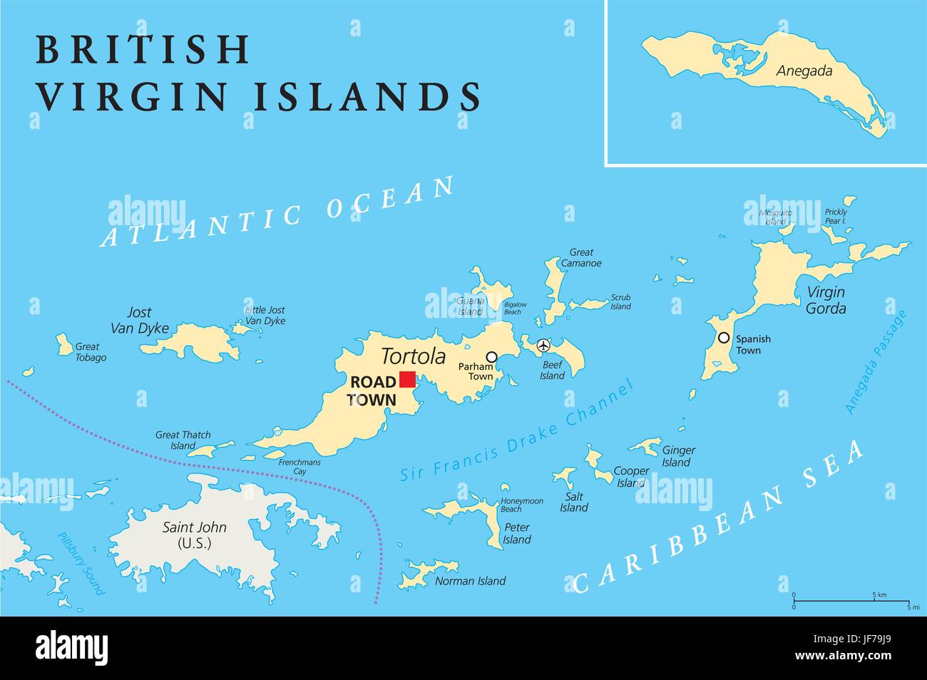 Inseln, Antillen, Brite/Britin, Karte, Atlas, Weltkarte, Jungfrau, Reisen, Stock Vektor