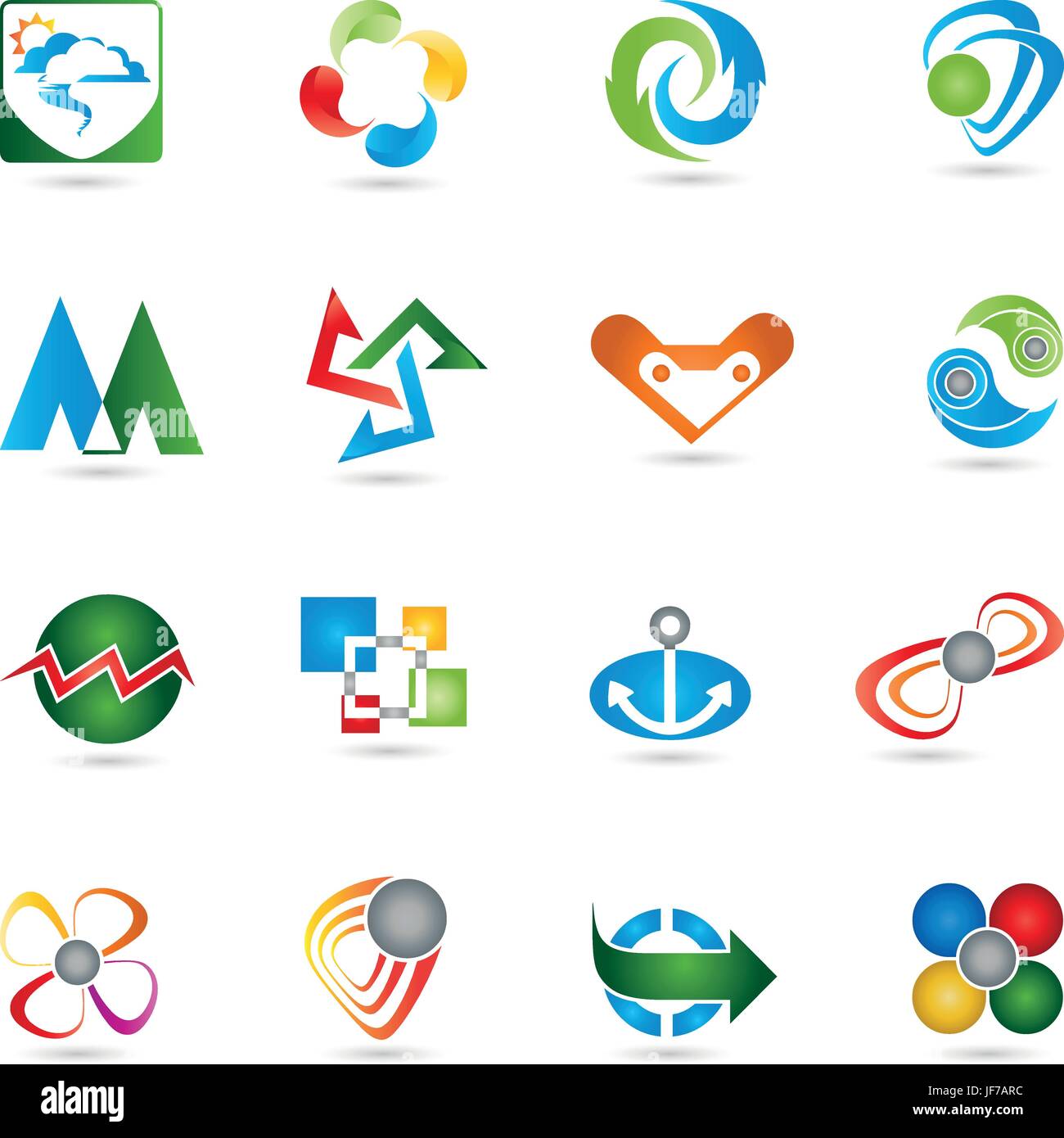 Logogram, Sammlung, Netzwerke, Multimedia, Vektor, Arzt, Arzt, Mediziner, Stock Vektor