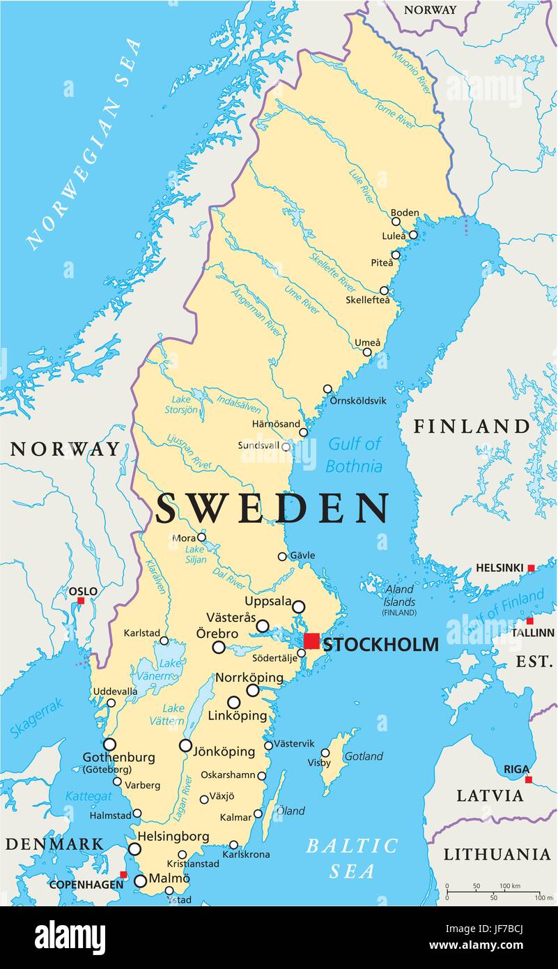 Map sweden denmark norway Fotos und Bildmaterial in hoher Auflösung Alamy