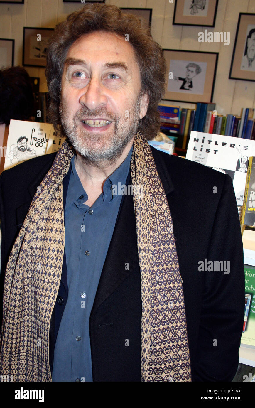 Howard Jacobson, britische Schriftstellerin und Autorin in London Buchhandlung März 2006 Stockfoto
