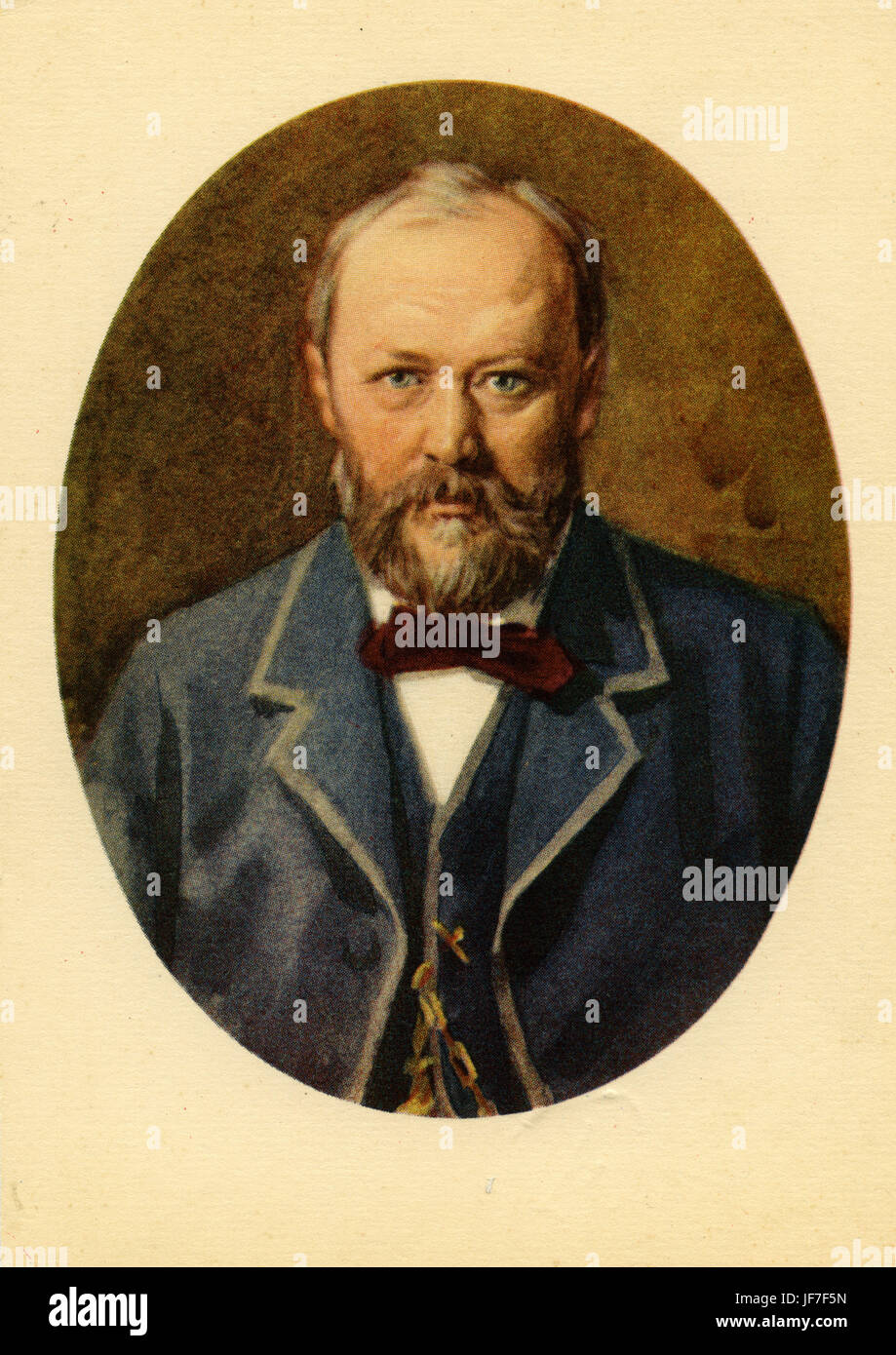 Alexander Nikolaevich Ostrovsky - Porträt.   Autor von Groza (der Sturm) und Les (Wald).  Russischer Dramatiker 1823-1886. Stockfoto