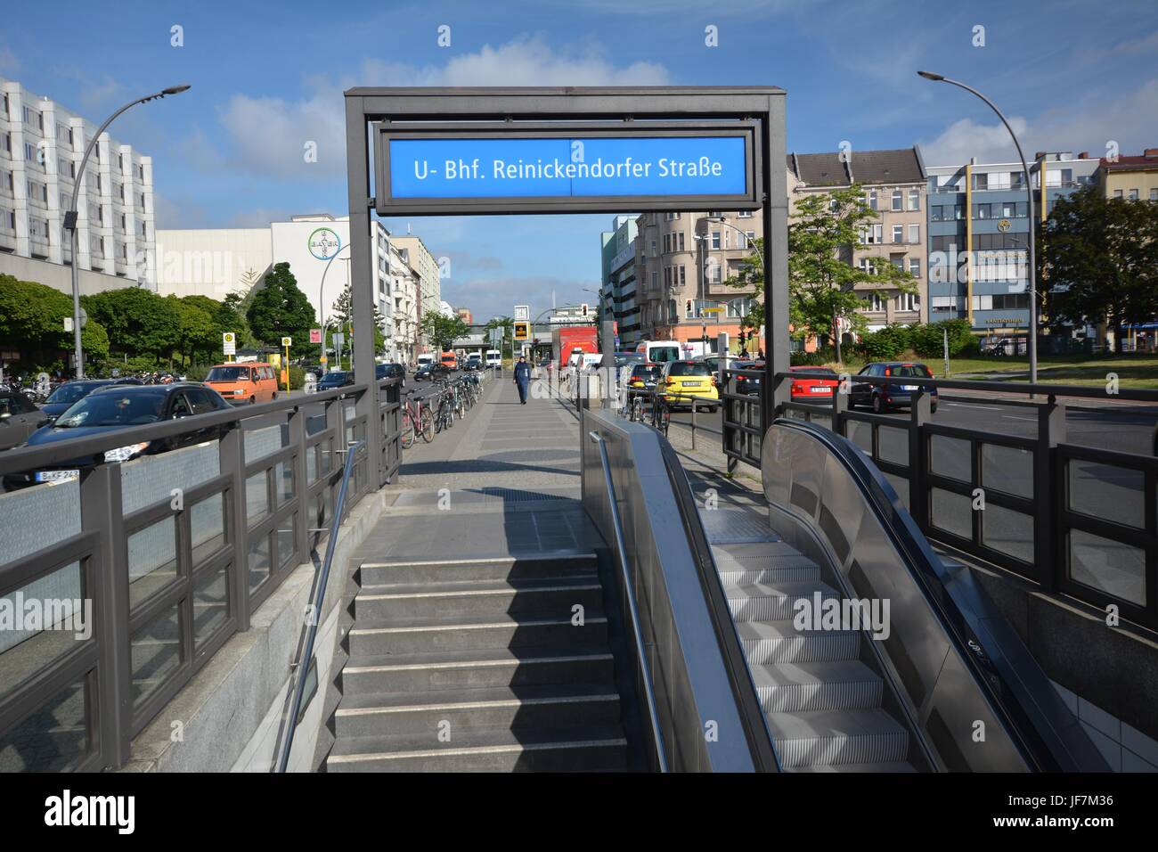 U-Bahnhof Reinickendorfer Straße in Berlin-Wedding am 14. Juni 2017, Deutschland Stockfoto