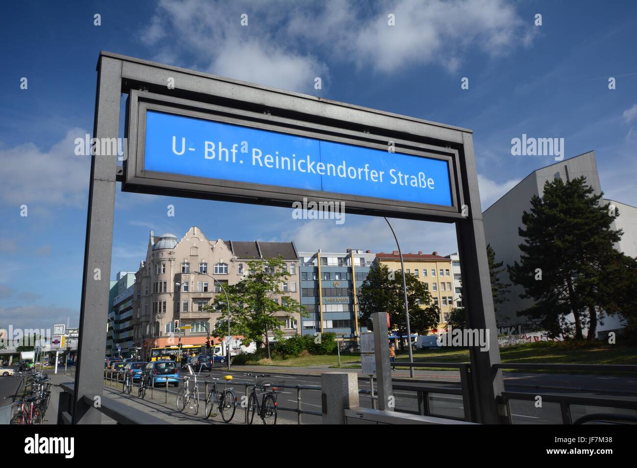 U-Bahnhof Reinickendorfer Straße in Berlin-Wedding am 14. Juni 2017, Deutschland Stockfoto