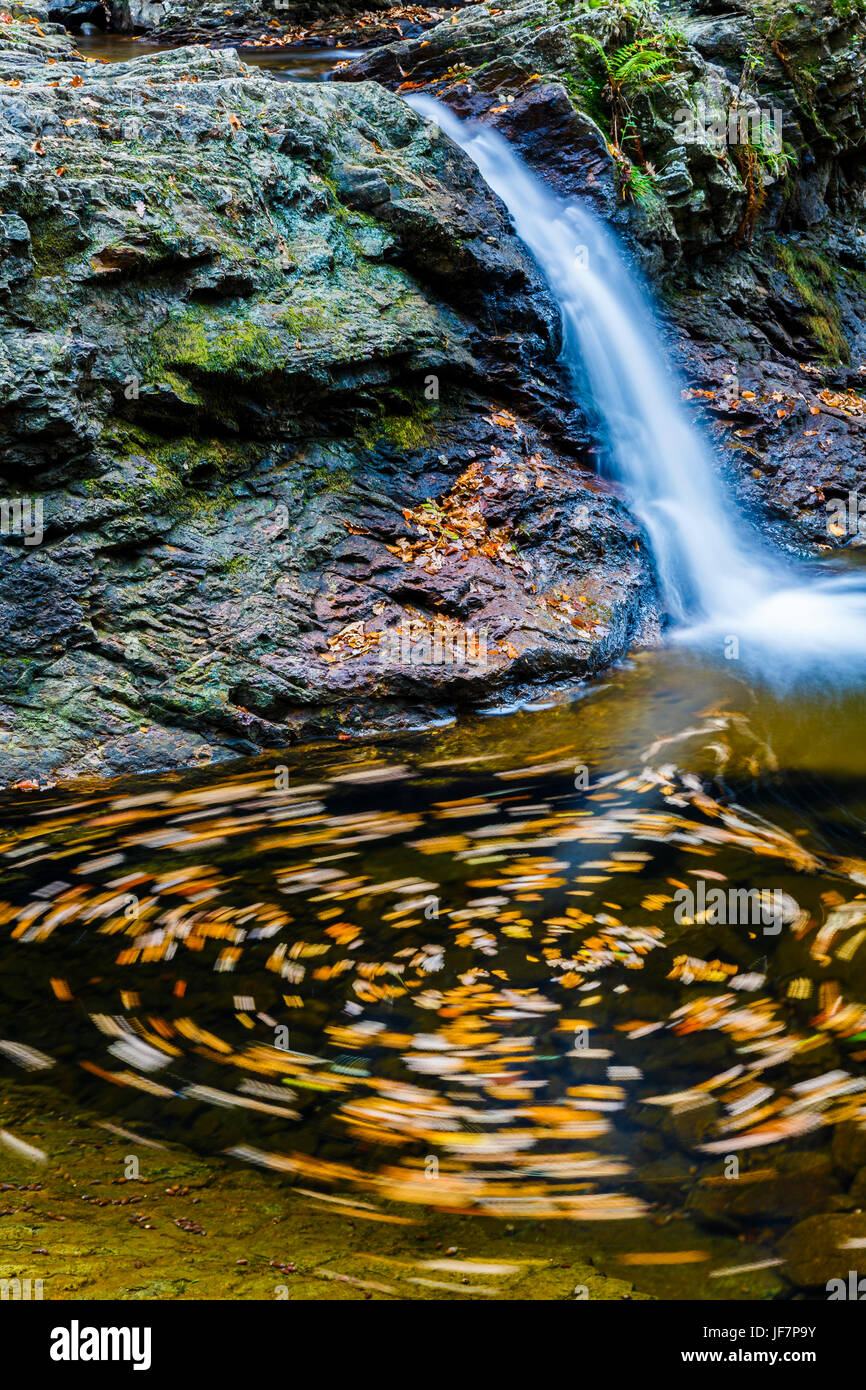 Wasserfall in der Quelle eines Flusses. Stockfoto