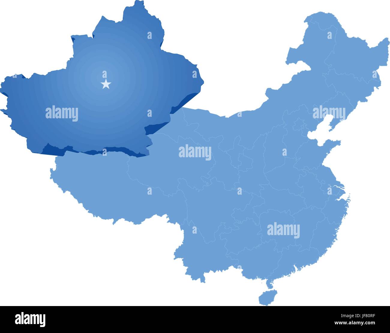 blau, zeigen, show, Kultur, Kunst, politische, Grafik, Illustration, China, Stock Vektor