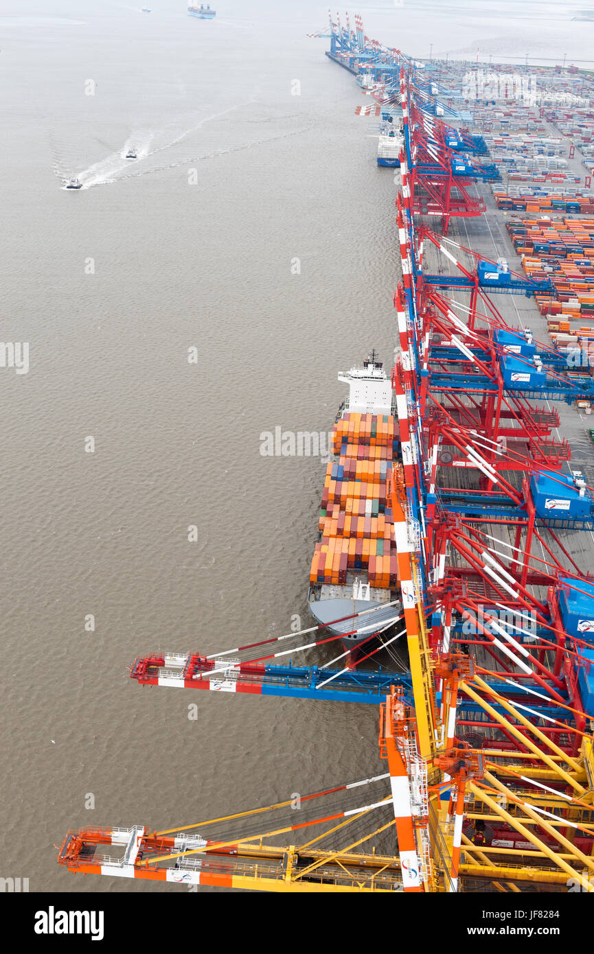 Containerterminal Stockfoto