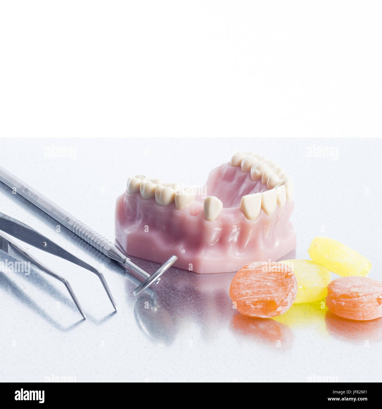 Keine Süßigkeiten essen! Stockfoto