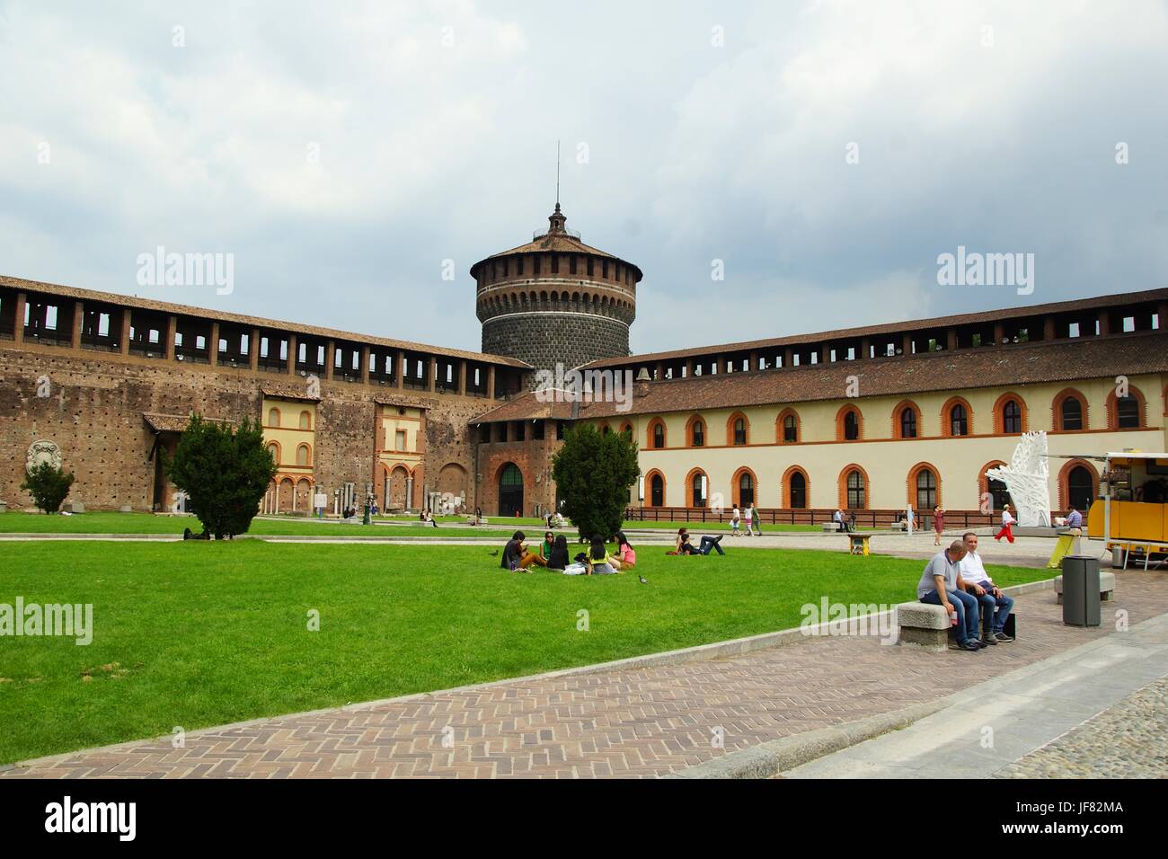 Castello Sforzesco in Mailand Stockfoto Castello Sforzesco in Mailand Stockfoto
