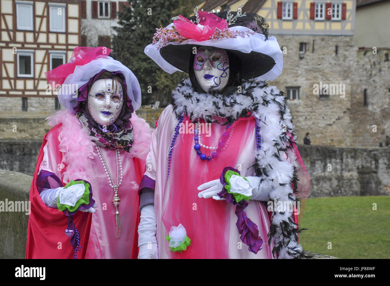 Angepasst Karneval in Venedig, Schwäbisch Hall Stockfoto