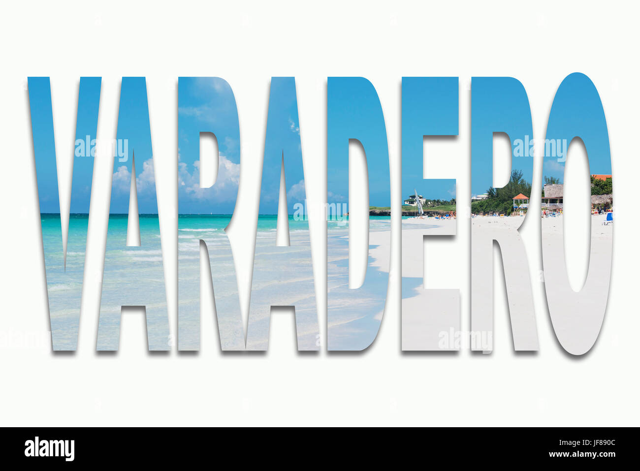 Varadero, Kuba und der Strand Stockfoto