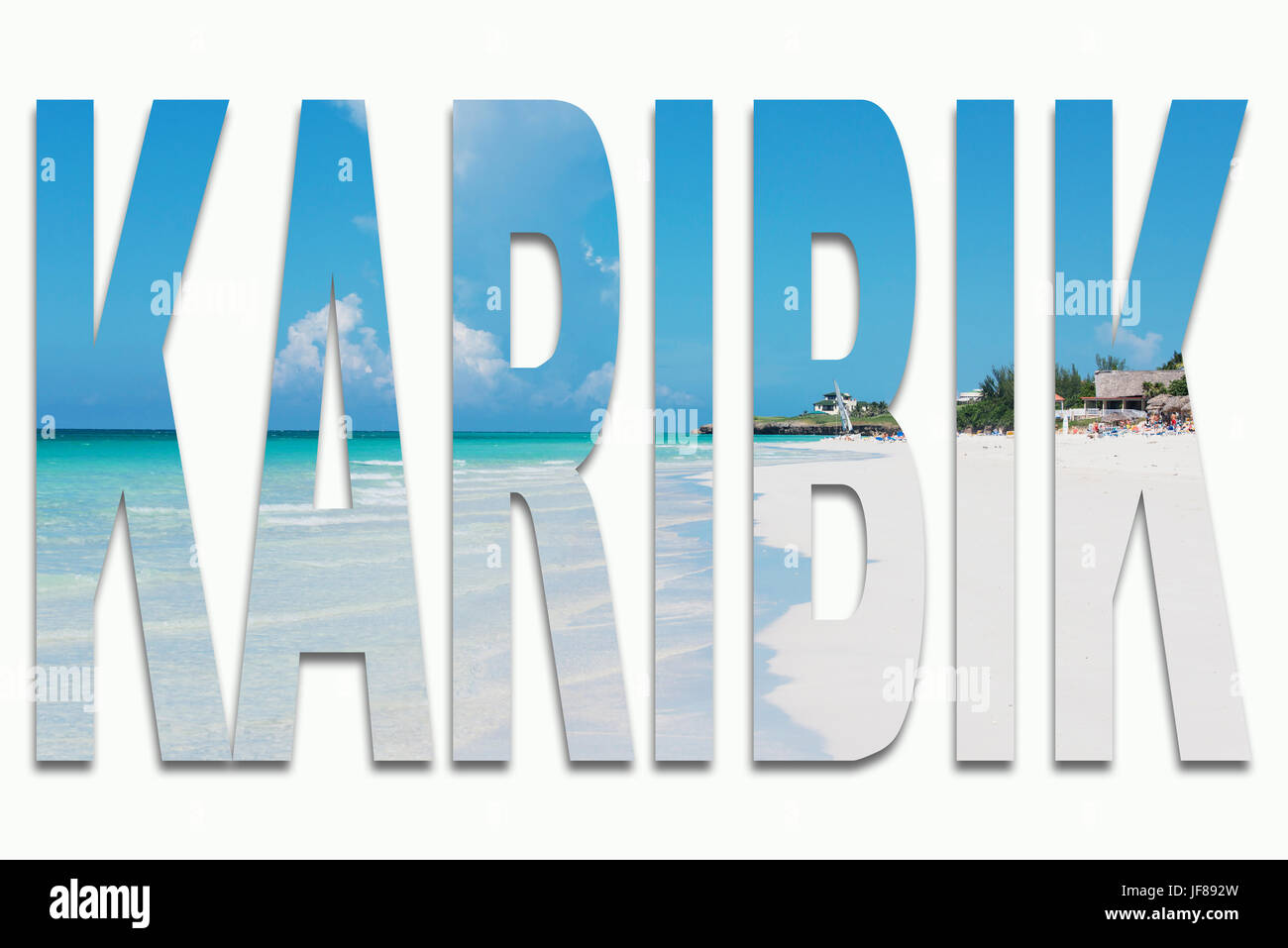 Caribbean Beach in Kuba Varadero Stockfoto