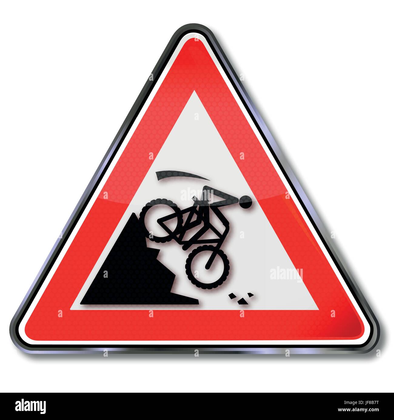 Gefahr, extreme Haven, Mountainbike, Fahrrad, Fahrrad, Zyklus, Absturz, Schuss, roll Stock Vektor