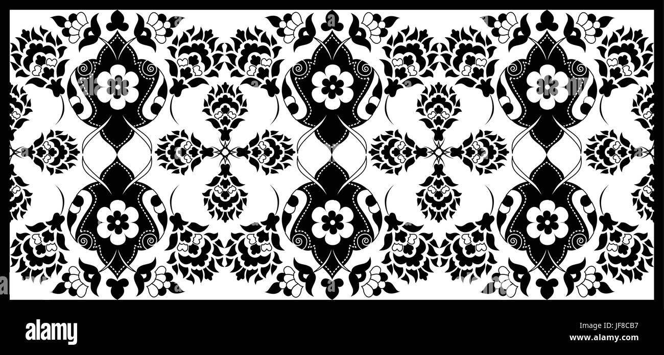 34-Serie entwickelt, die aus dem osmanischen Muster Stock Vektor 34-Serie entwickelt, die aus dem osmanischen Muster Stock Vektor