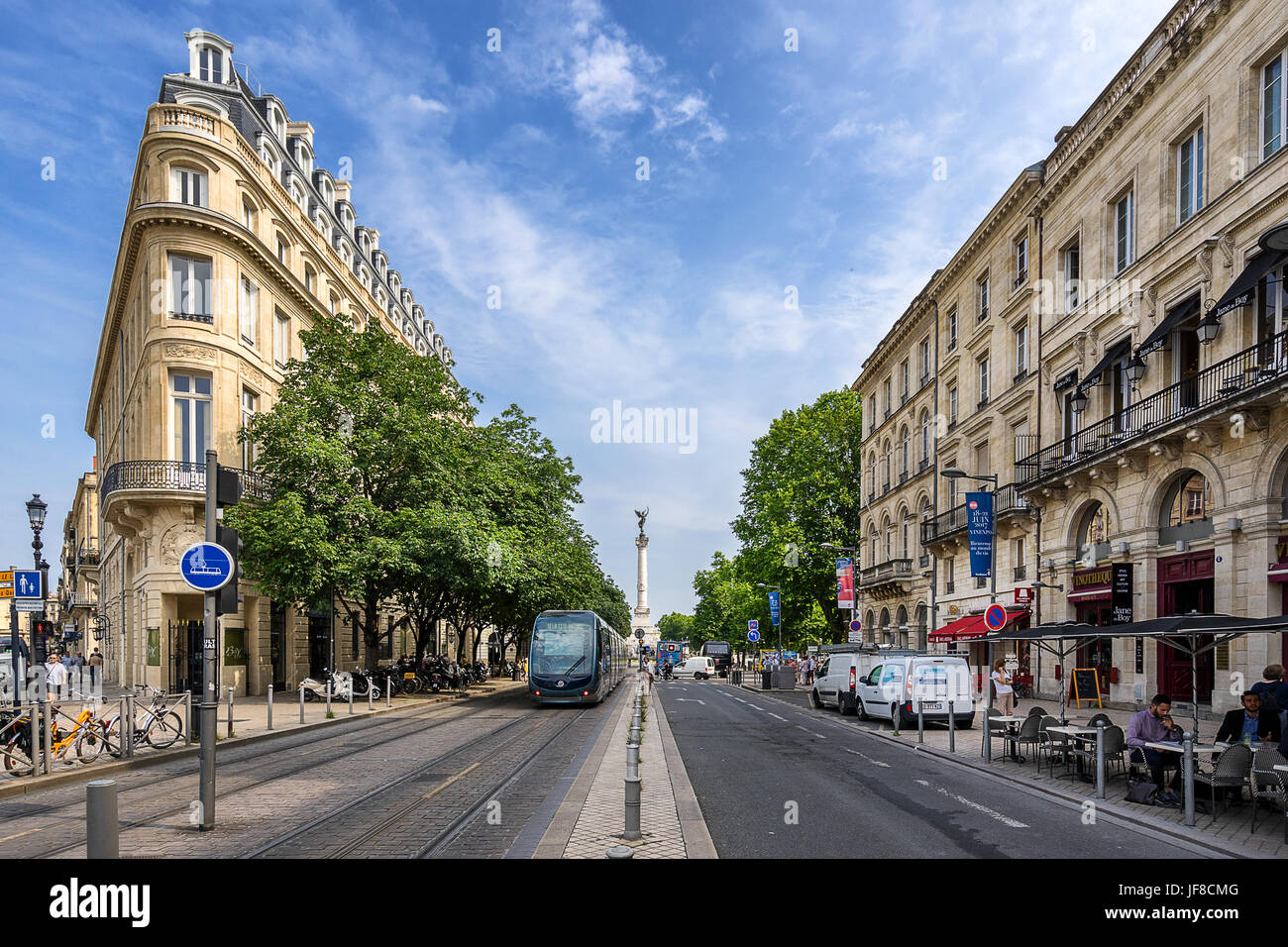 Bordeaux-Straße Stockfoto