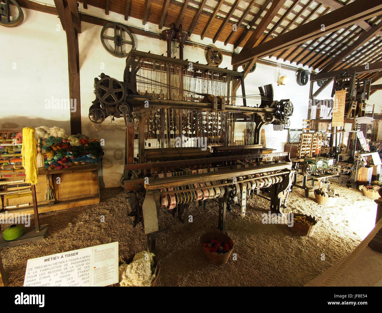 Webstuhl Zimmer, Musée Maurice Dufresne Foto 14 Stockfoto