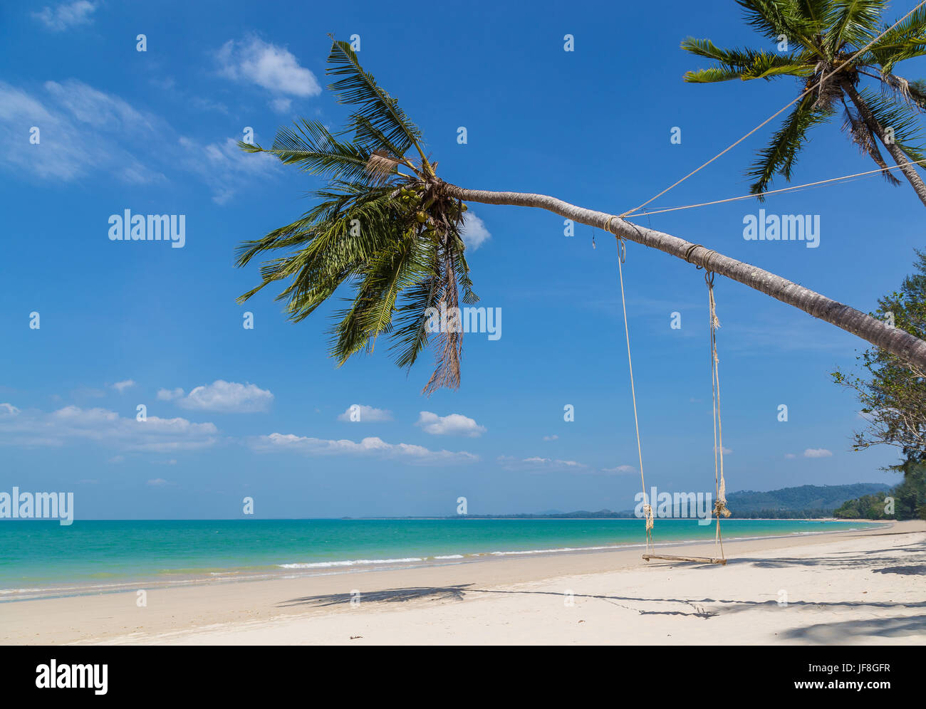 Khao Lak Sand Strand Thailand Panorama. Stockfoto