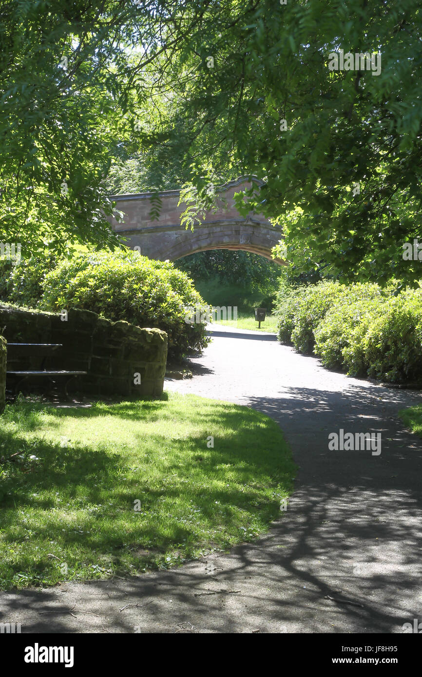 Landschaften in Port Sunlight, Wirral, england Stockfoto