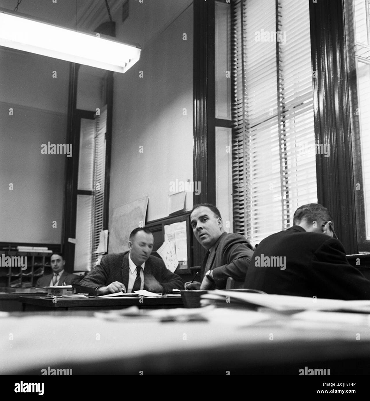 Das Büro der Betriebsabteilung in Halifax, Nova Scotia, vertritt die kommunale Verwaltung und das bürgerliche Management im Kanada des frühen 20. Jahrhunderts. Stockfoto