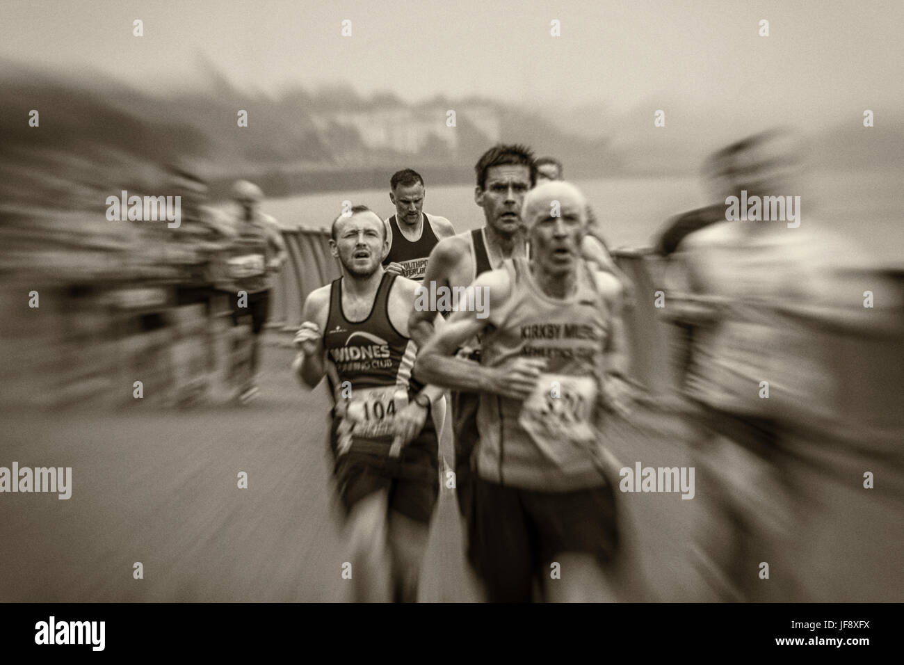 10 K Rennen entlang der Promenade in Liverpool. 25. Juni 2017 Stockfoto