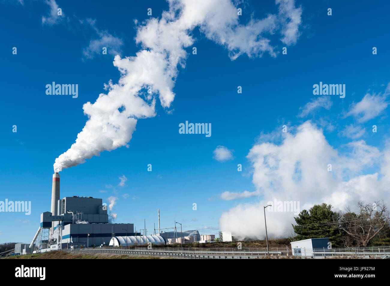 Longview Kohle betriebene Kraftwerk Stockfoto