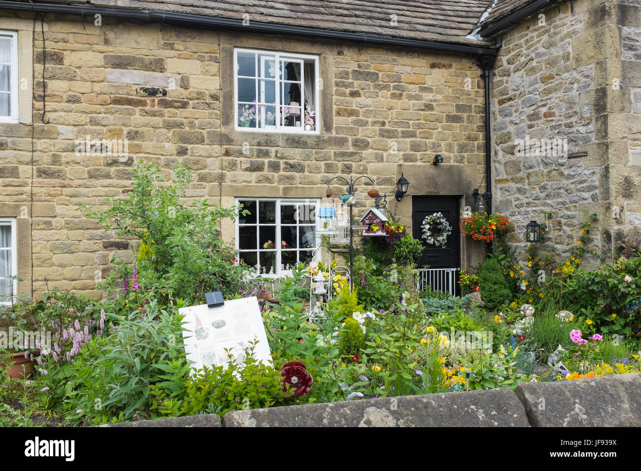 Pest Cottage, die Website von den ersten Pest-Tod im Dorf Eyam in Derbyshire Peak District Stockfoto