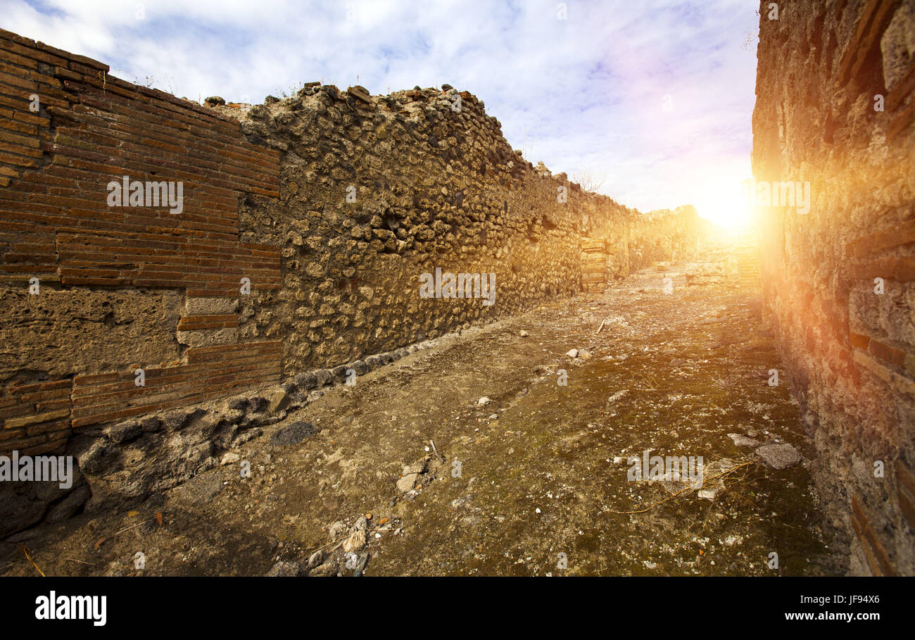 Italien. Ruinen von Pompeji. Stockfoto