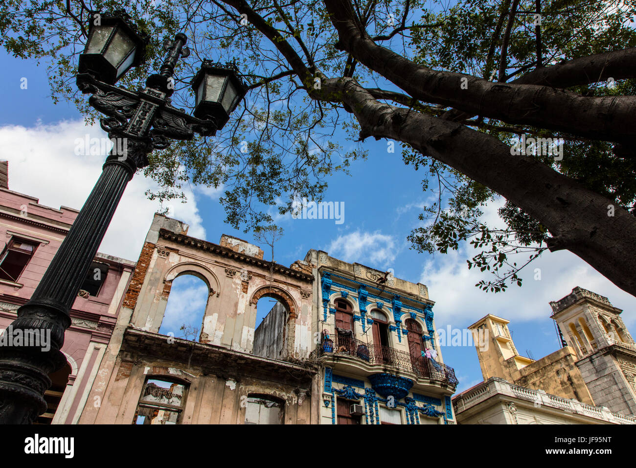 Klassischen historischen Gebäuden entlang des PASEO DE MARTI auch bekannt als der PRADO - Havanna, Kuba Stockfoto