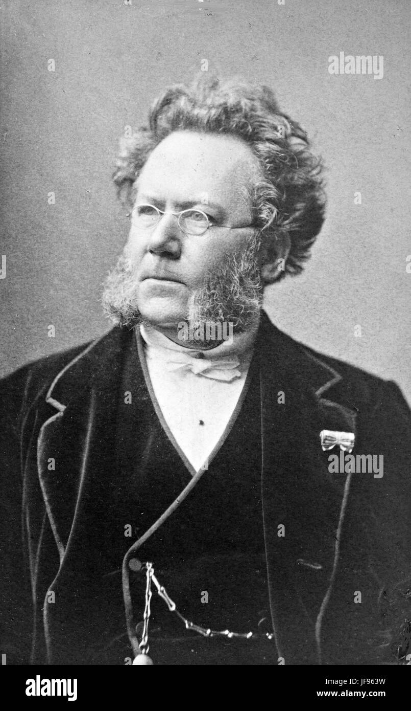 Norwegischer Dramatiker HENRIK IBSEN (1828-1906) im Jahre 1876 Stockfoto