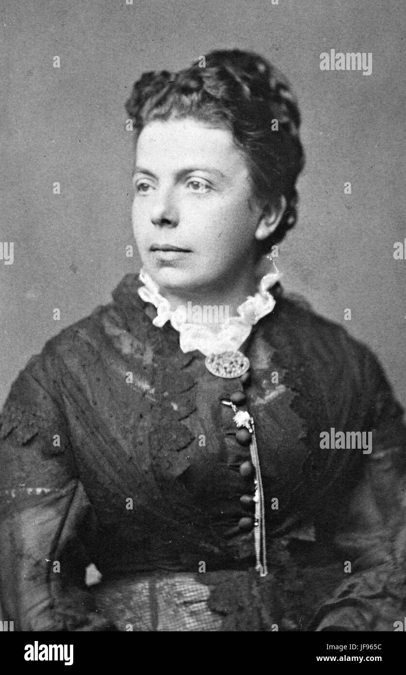 Frau SUZANNAH IBSEN (1836-1914) des norwegischen Schriftsteller Henrik Ibsen, um 1865 Stockfoto