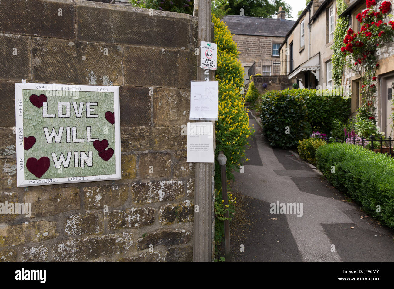 Buttermarket gut dressing, Bakewell Stockfoto