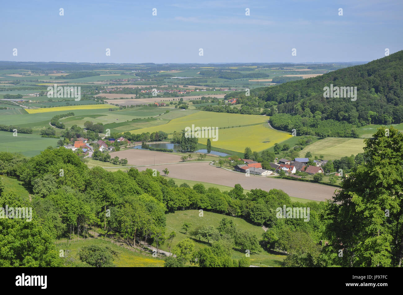 Landschaft rund um Waldenburg, Deutschland Stockfoto