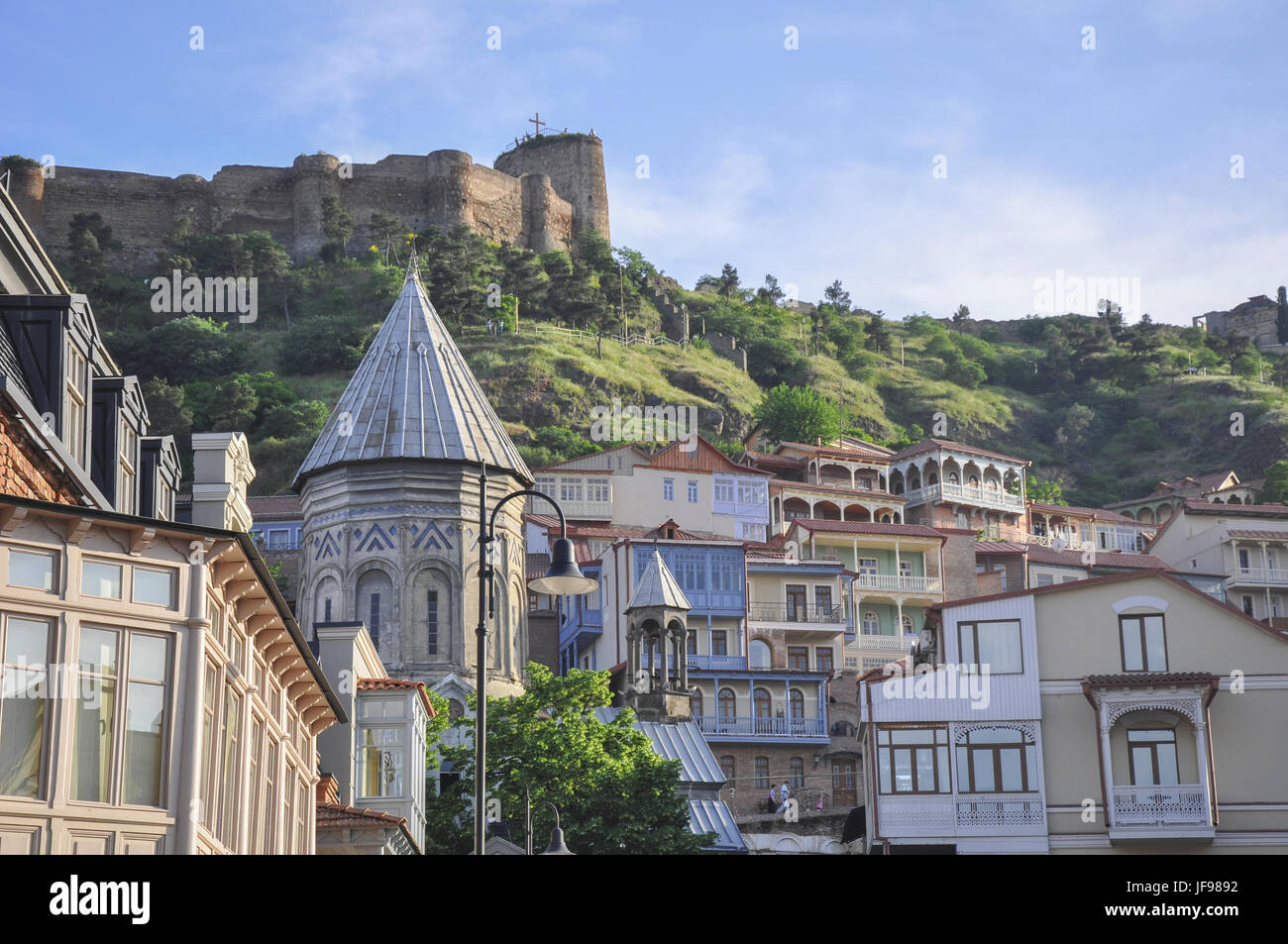Festung Nariqala in Tiflis, Georgien Stockfoto