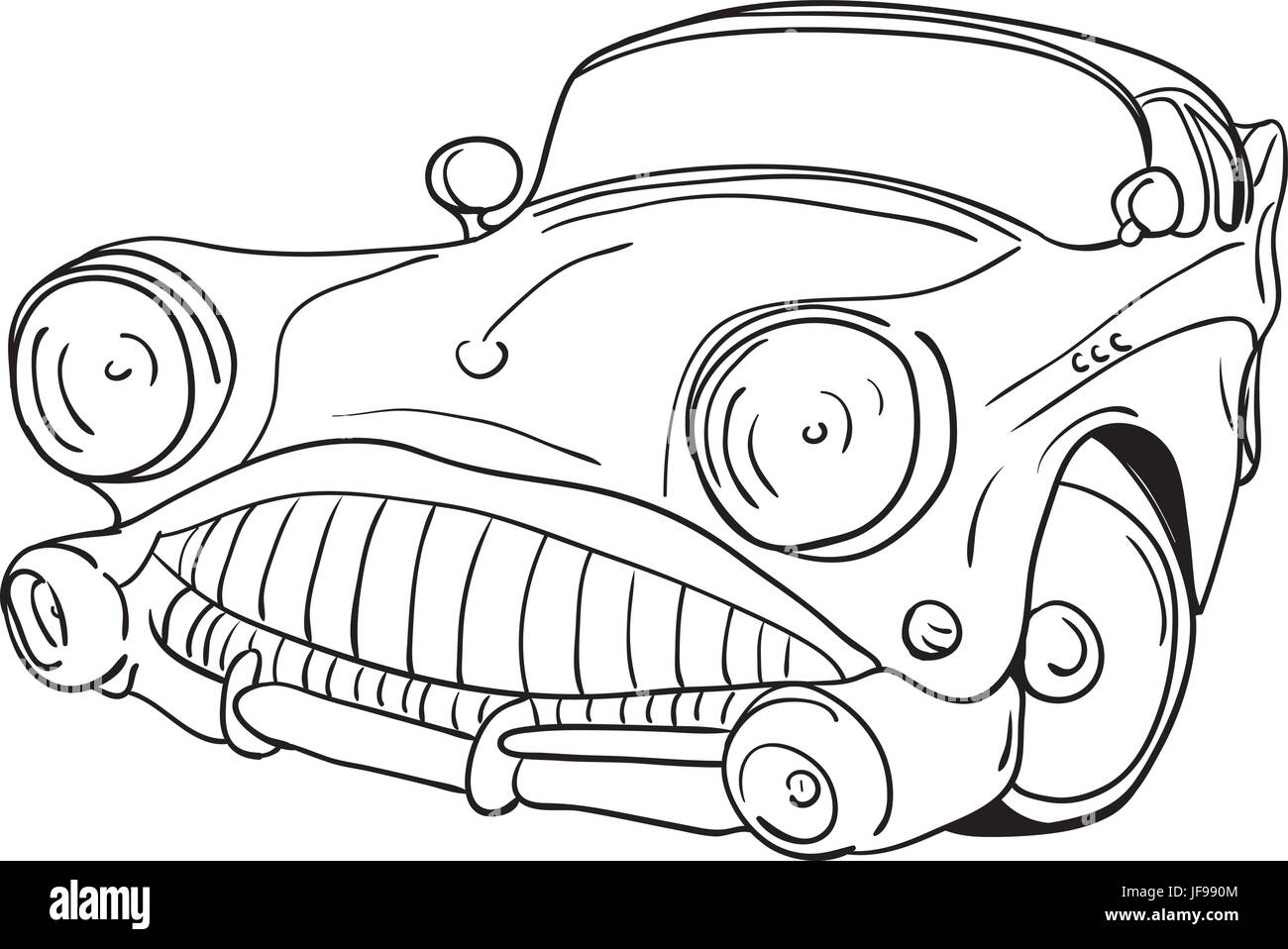 Altes Auto Stock Vektor