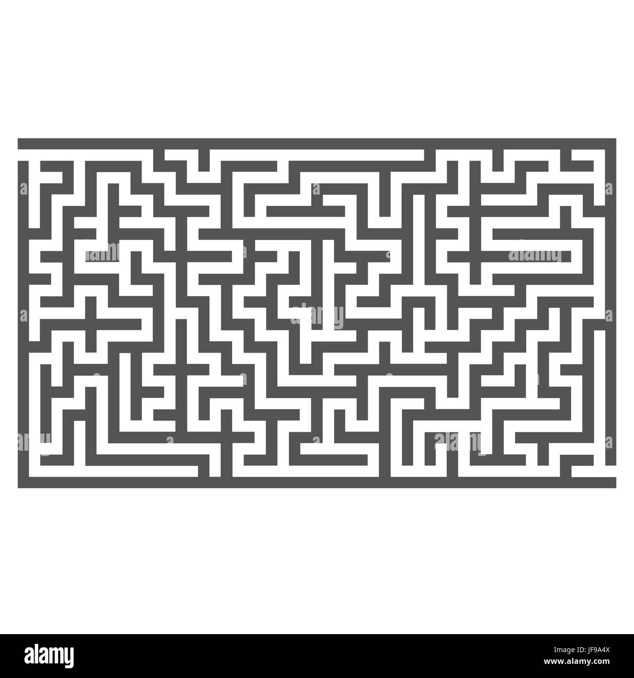 Labyrinth, Isolated on White Background. Kinder Labyrinth Stock Vektor