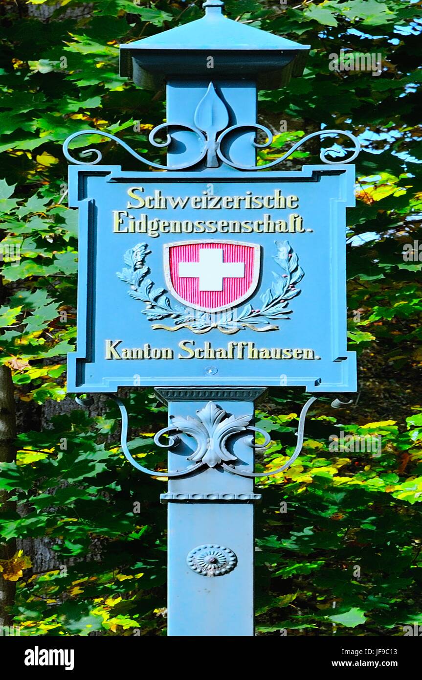 Schweizerischen Eidgenossenschaft Kanton Schaffhausen Stockfoto
